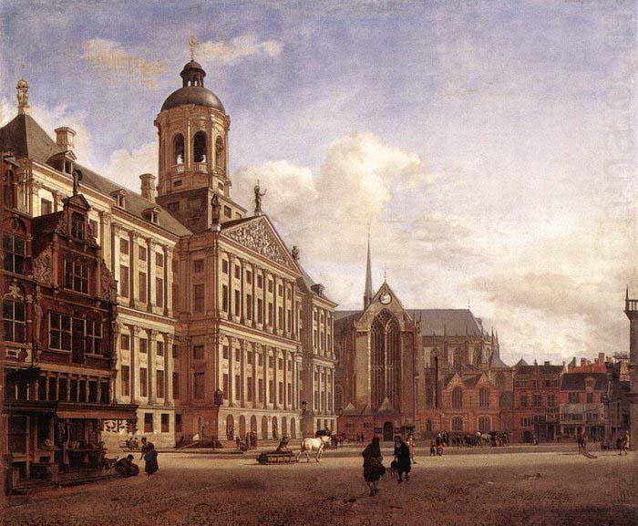 HEYDEN, Jan van der The New Town Hall in Amsterdam after china oil painting image